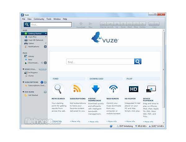 Vuze for Windows - Download it from Habererciyes for free